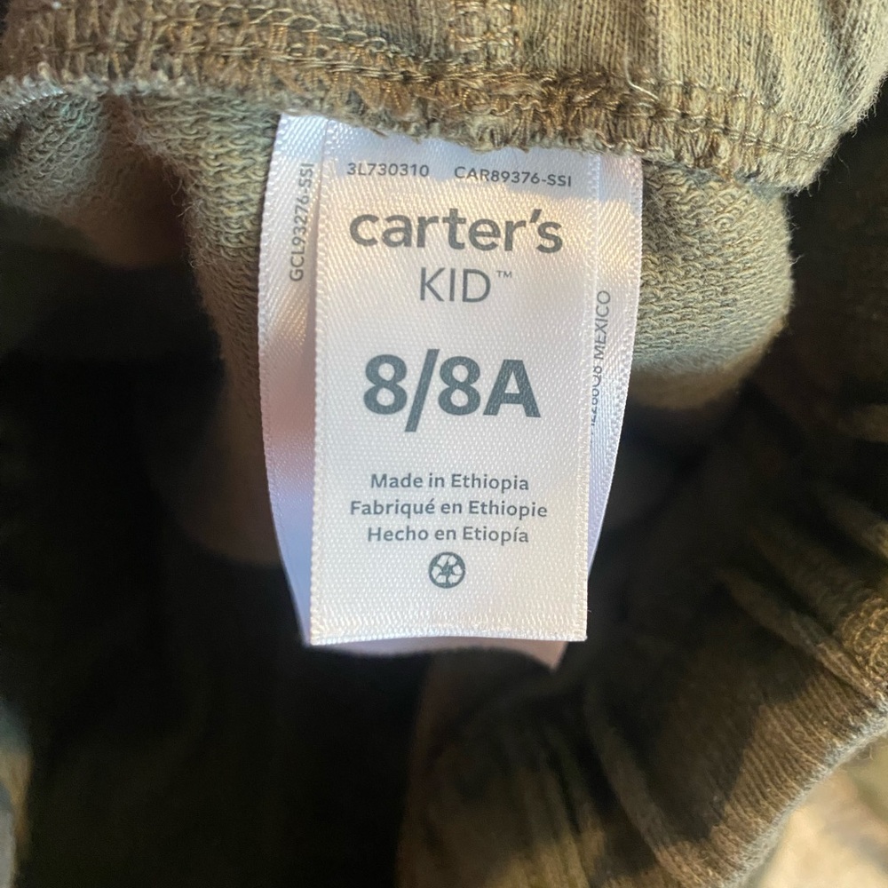 Set of Carter's Black, Gray and Camo Jogger Sweatpants - Picture 4 of 6